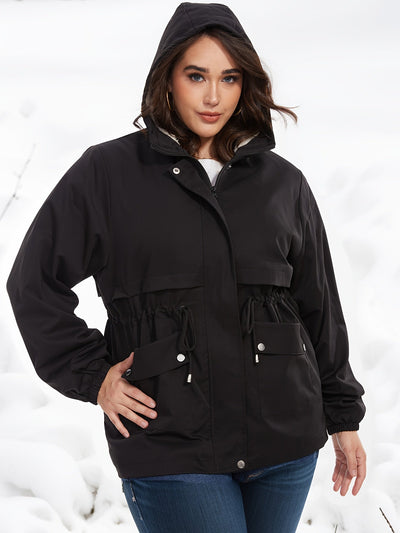 Elegante Warme Parka Winterjacke mit Kapuze für Damen | Ideal für Winter