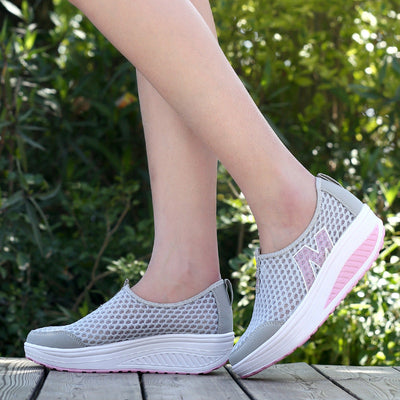 Damen Atmungsaktive Slip-On Geh-Sneaker mit Erhöhter Bequemlichkeit Fudus