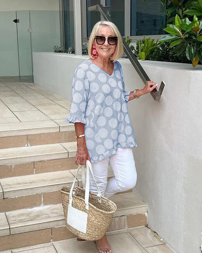 Chloe™ | Modische V-Ausschnitt Bluse