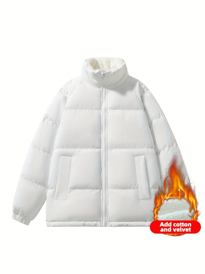Warme modische Fleece-Puffer-Winterjacke für Damen | Perfekt für Outdoor-Aktivitäten