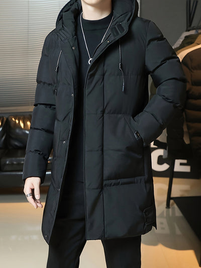Casual Lange Winter Jacke Für Herren | Perfekt für Outdoor-Aktivitäten