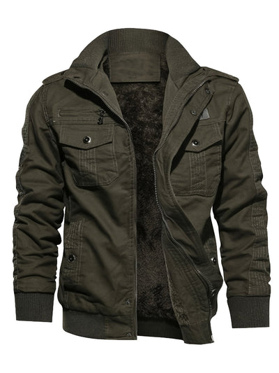 Retro Stijl Staande Kragen Winter Jacke Für Herren | Perfekt für den Winter
