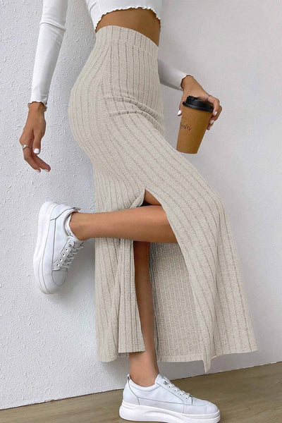 Ilven - Elegant Vielseitig Komfortabel. – Der gestrickte Rock mit Schlitz