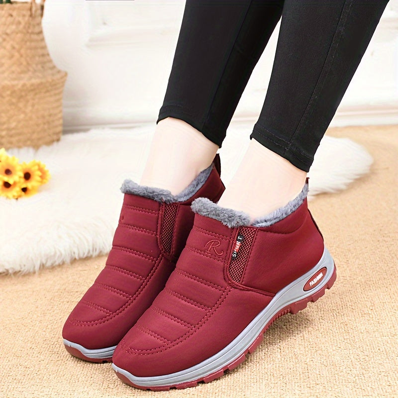 Winterschuhe Damen | Knöchelhoch Slip On Flach