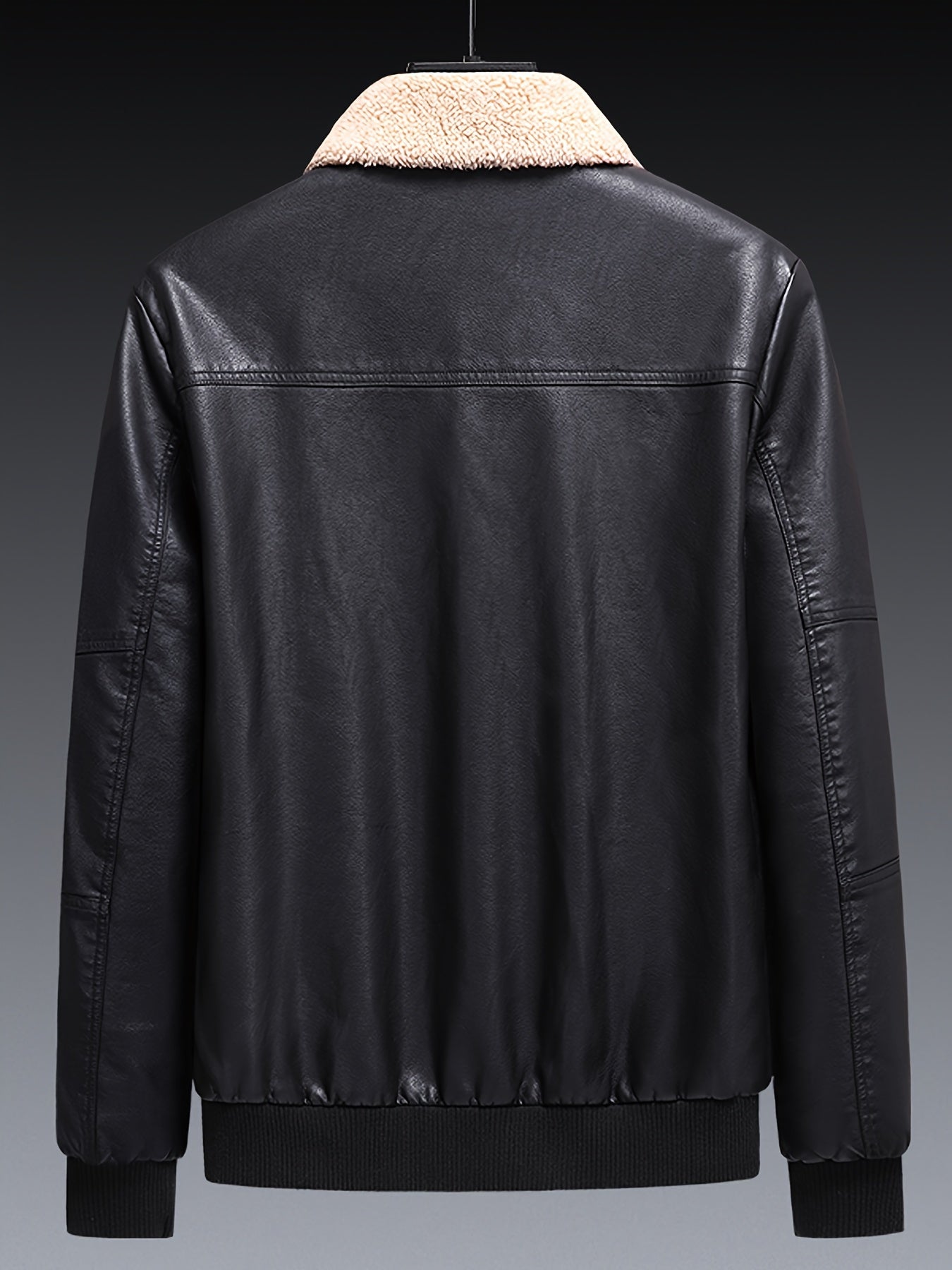 Warme Fleece PU Leder Winterjacke Für Herren | Perfekt für Outdoor-Aktivitäten