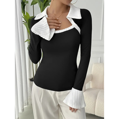 Twyla® | Schickes schwarzes Top für Damen