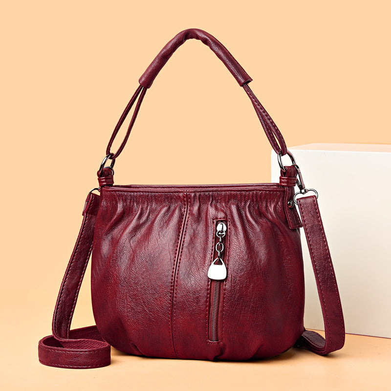 Elegante Echtleder-Handtasche für Damen mit praktischem Stauraum