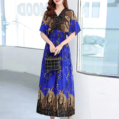 Basellia - Maxi-Kleid Retro & Casual