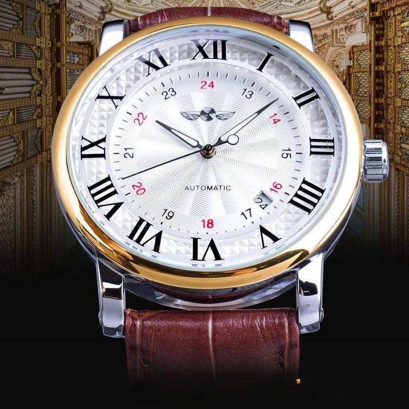 van Baerle® - Mode Luxusschicht Leder Vollautomatisches Uhrwerk