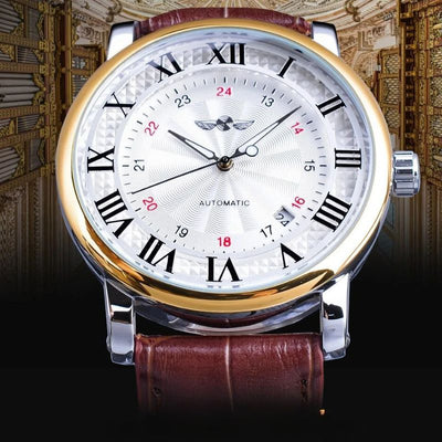 van Baerle® - Mode Luxusschicht Leder Vollautomatisches Uhrwerk