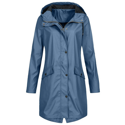 Casual Hooded Langer Winddichter Trenchcoat für Damen | Ideal für den Winter