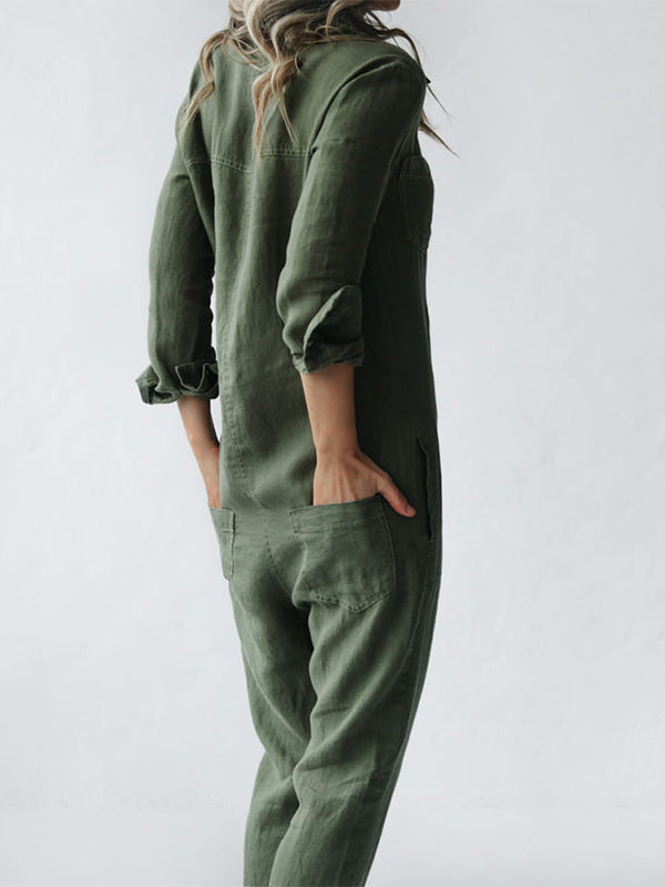 Langärmeliger Jumpsuit für Frauen