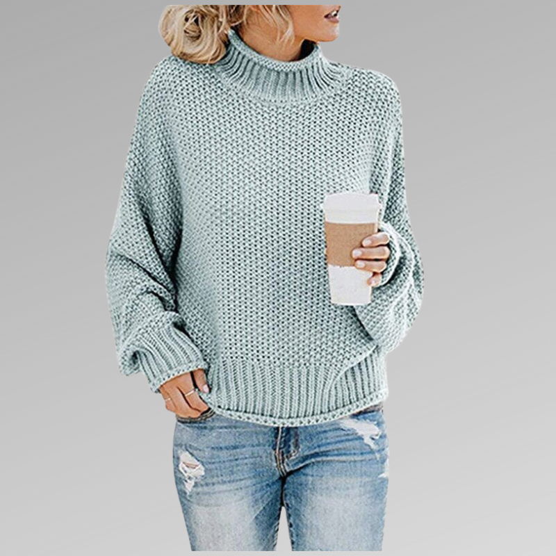 Kuscheliger Damen-Strickpullover mit Rollkragen – Modischer Pullover für Herbst und Winter