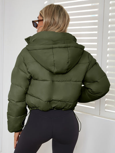 Kurze modische warme Winterjacke für Damen | Ideal für Winter