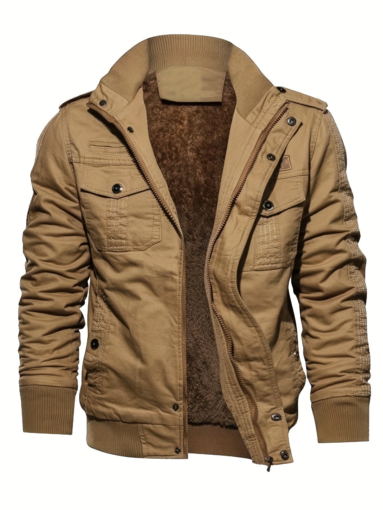 Retro Stijl Staande Kragen Winter Jacke Für Herren | Perfekt für den Winter