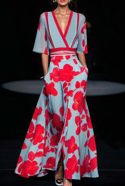 Amara | Zeitlose Blumen-Kleid