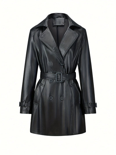 Stilvoller mittellanger Trenchcoat mit Gürtel-Design für Damen | Ideal für jede Saison