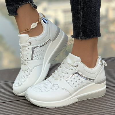 Lässige Einfarbige Freizeitsneaker für Damen | Perfekt für lässige Tage