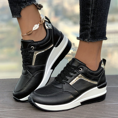 Lässige Einfarbige Freizeitsneaker für Damen | Perfekt für lässige Tage