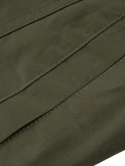 Warme Unifarbene Multi-Taschen Outdoorjacke Für Winter Für Herren | Perfekt für Outdoor-Aktivitäten