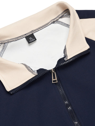 Casual Patchwork Trainingsanzug Jacke Und Hose Für Herren | Perfekt für Freizeitaktivitäten