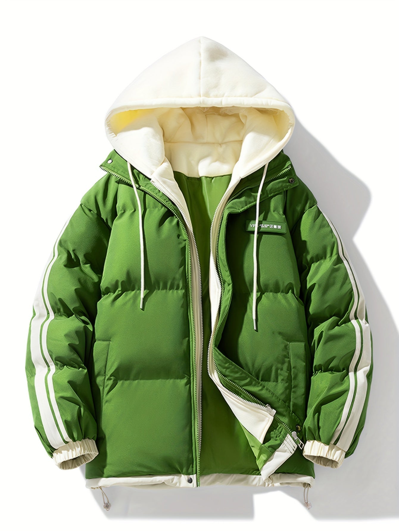 Warme lässige Puffer-Winterjacke mit Kapuze für Damen | Perfekt für Outdoor-Aktivitäten