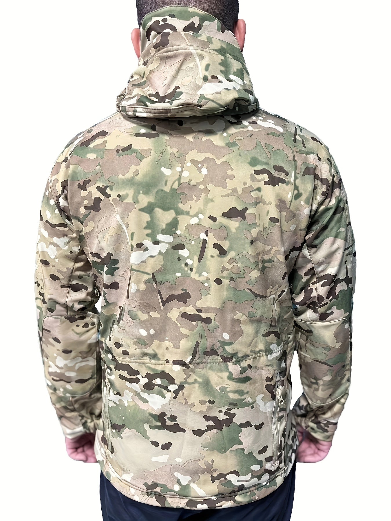 Taktische Kapuzen-Outdoorjacke Mit Sicheren Reißverschlusstaschen Für Herren | Perfekt Für Outdoor-Aktivitäten