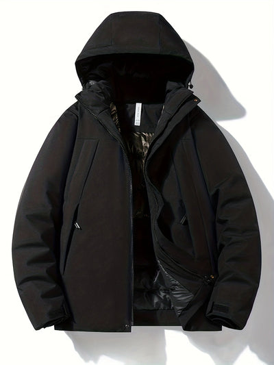 Elegante Wasserdichte Fleece Winterjacke mit Kapuze für Damen | Perfekt für Outdoor-Aktivitäten