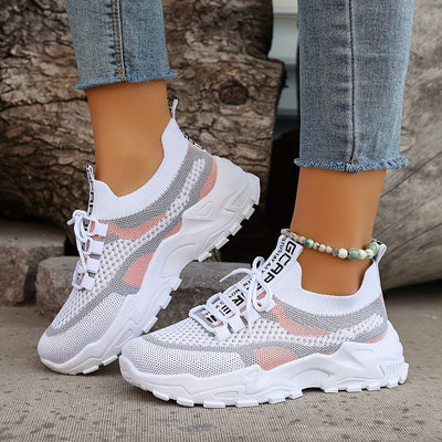 Elegante Colorblock Strick-Sneakers für Damen | Perfekt für Casual Days