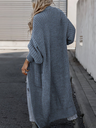 Lässiger Strickcardigan mit Taschen aus Wolle für Damen | Perfekt für Alltag