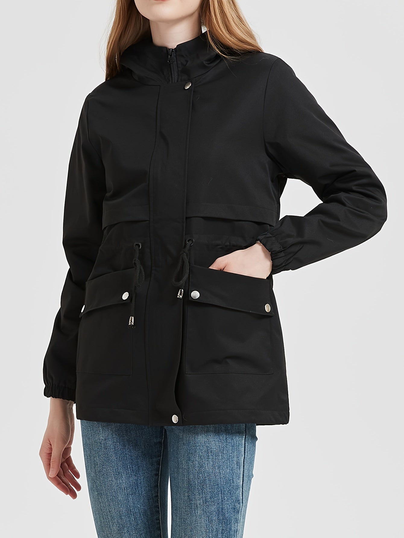 Fleece-Parka-Winterjacke mit Kapuze für Damen, modisch | Perfekt für Outdoor-Aktivitäten