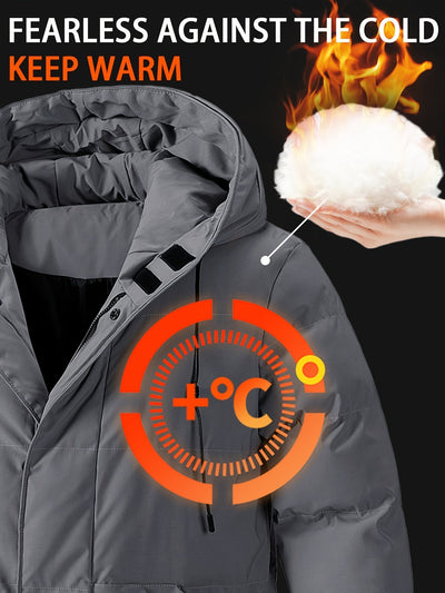 Warme Verdikte Midden-Lange Winter Jacke Für Herren | Perfekt für Freizeitaktivitäten