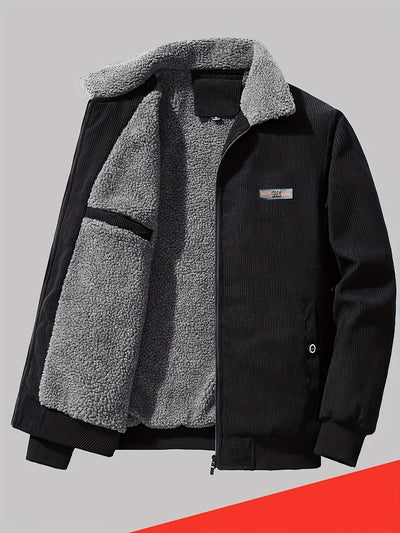 Warme Dikke Revers Kragen Winter Jacke Für Herren | Perfekt für Outdoor-Aktivitäten