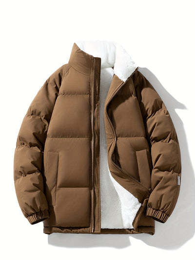 Warme modische Fleece-Puffer-Winterjacke für Damen | Perfekt für Outdoor-Aktivitäten