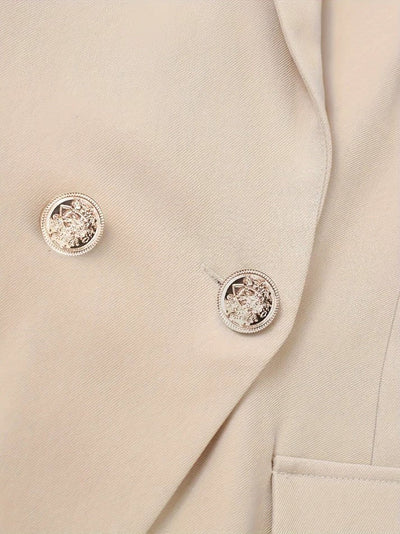 Stilvolles Eintöniges Zweiteiliges Blazer Set Für Damen | Ideal für jede Gelegenheit