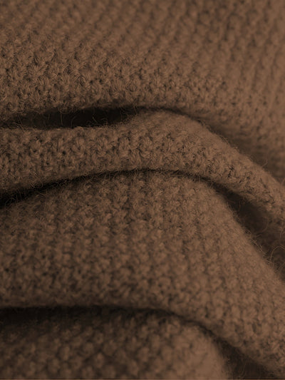 Bequemer Pullover In Einfarbigem Strick & Weitgeschnittene Jogginghose Für Damen | Ideal für Herbst/Winter