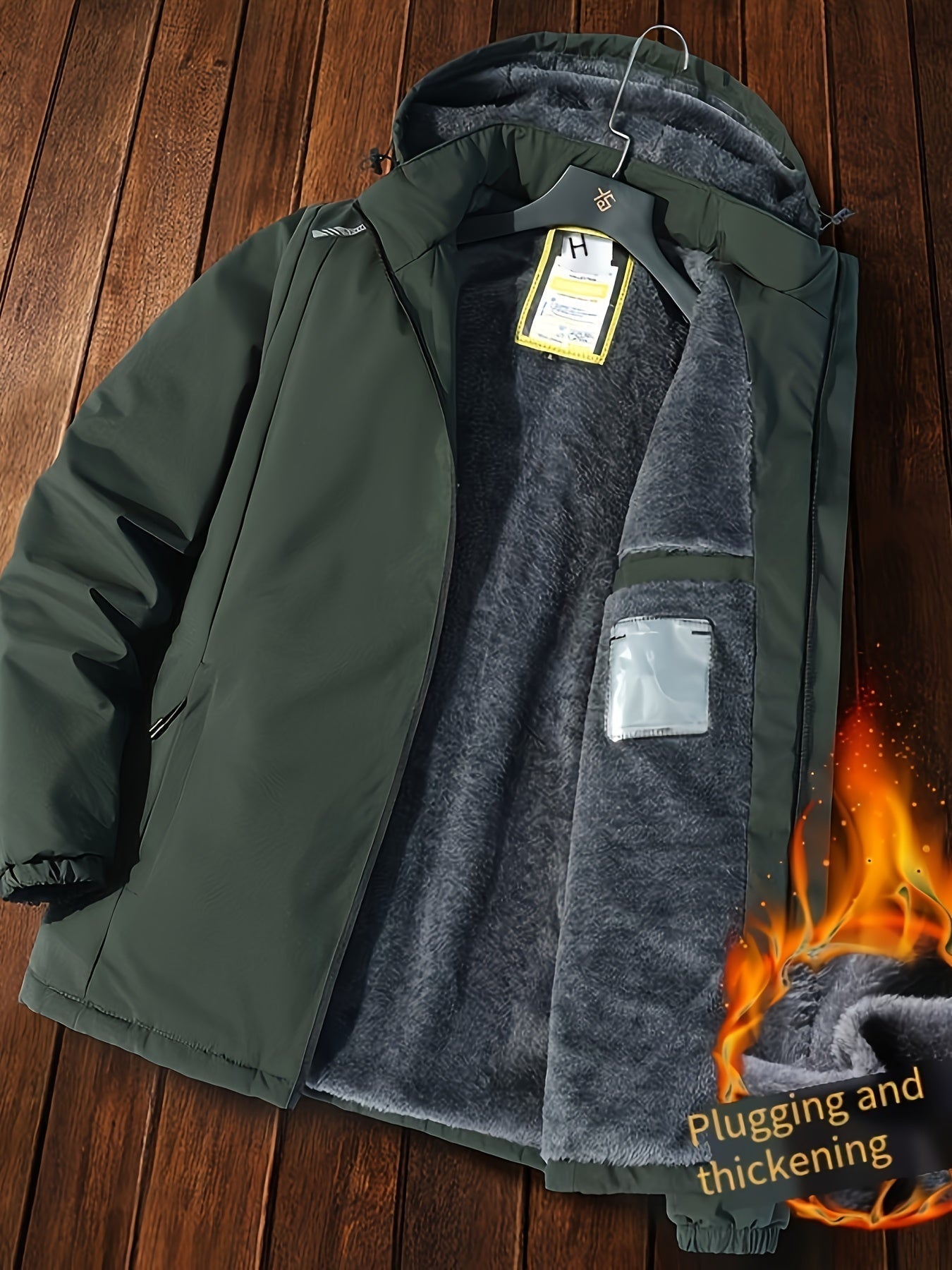 Warme Fleece Voering Puffer Winter Jacke Für Herren | Perfekt für Winter & Outdoor-Aktivitäten