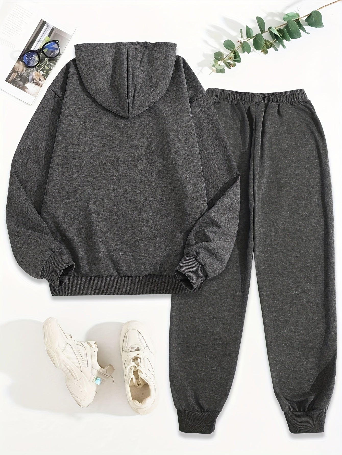 Stilvoller Baumwollpullover & Jogginghose Mit Kapuze Für Damen | Ideal für Herbst/Winter