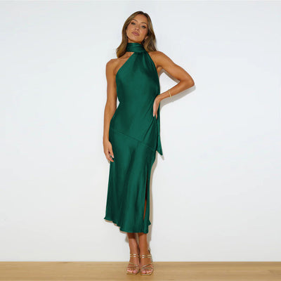 Drapea™ – Damen Kleid mit Eleganter Drapierung und Raffiniertem Split