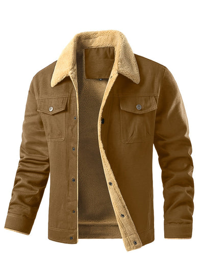 Casual Knopsluiting Met Zakken Winter Jacke Für Herren | Ideal für den Winter