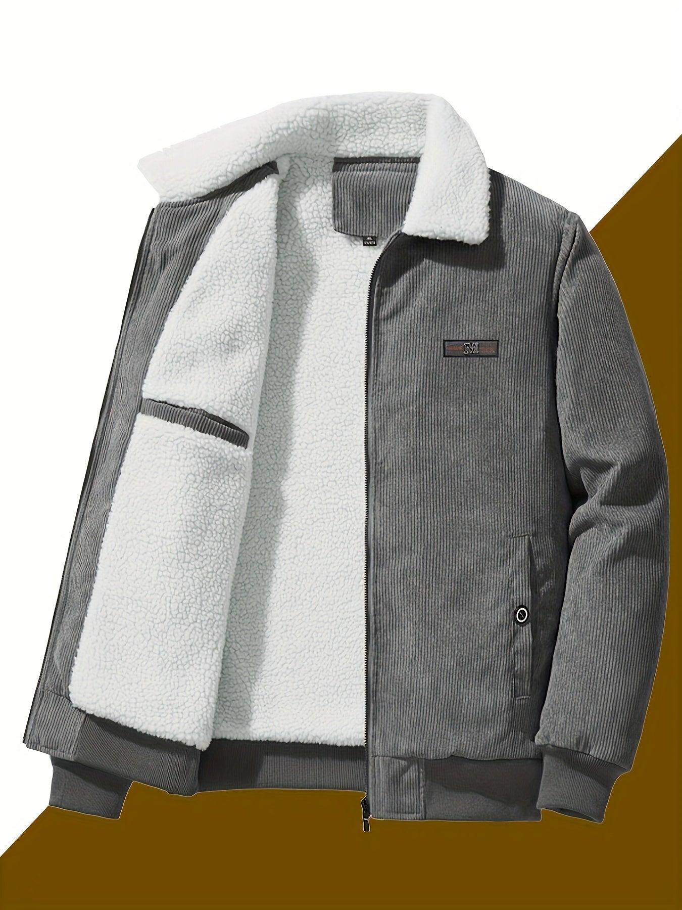 Warme Dikke Revers Kragen Winter Jacke Für Herren | Perfekt für Outdoor-Aktivitäten