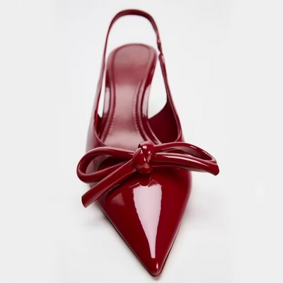 Constance - Flache Damenschuhe mit Schleifendetail