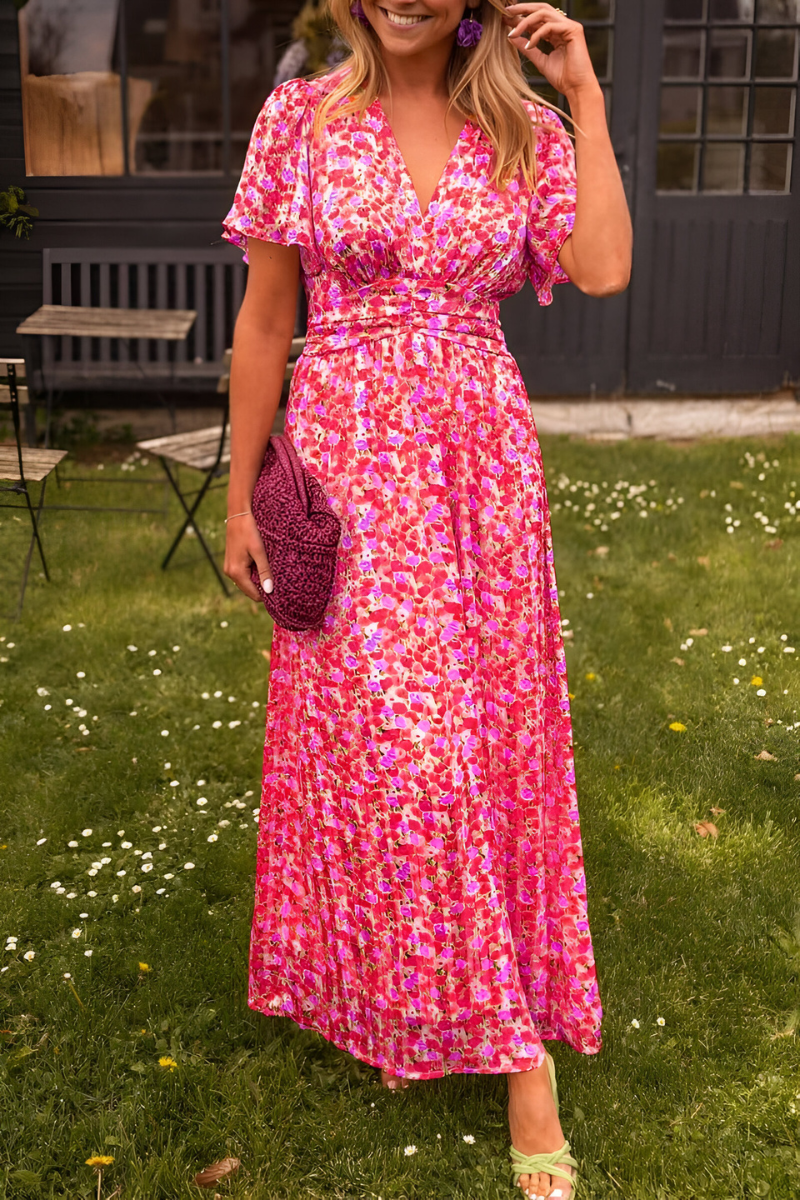 Anja™ | Maxikleid mit V-Ausschnitt