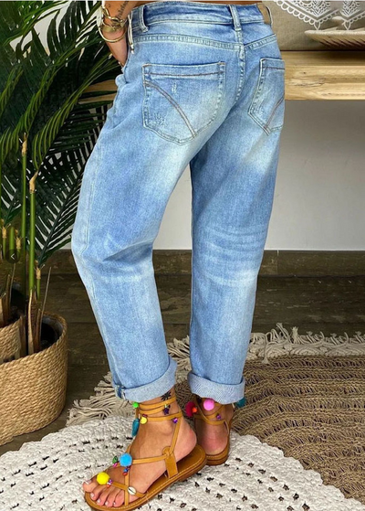 Honora - Gerade geschnittene Hose mit weitem Bein für Damen