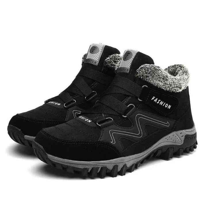 Wasserdichte Damen-Wanderschuhe mit Kunstfellfutter – Warme und rutschfeste Outdoor-Boots