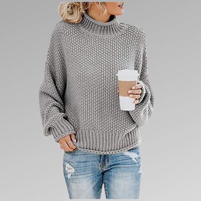 Kuscheliger Damen-Strickpullover mit Rollkragen – Modischer Pullover für Herbst und Winter