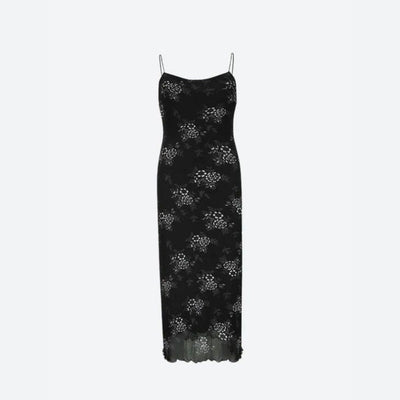 Bianca® | Vintage-Spitzenkleid mit Blumenmuster und transparentem Overlay
