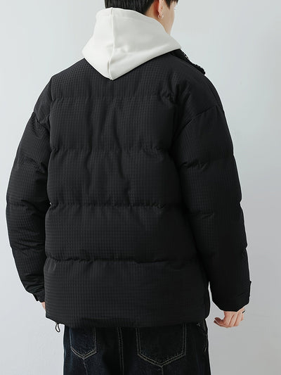 Warme Baumwoll Bandkragen Zip-Up Winterjacke Für Herren | Perfekt für Outdoor-Aktivitäten