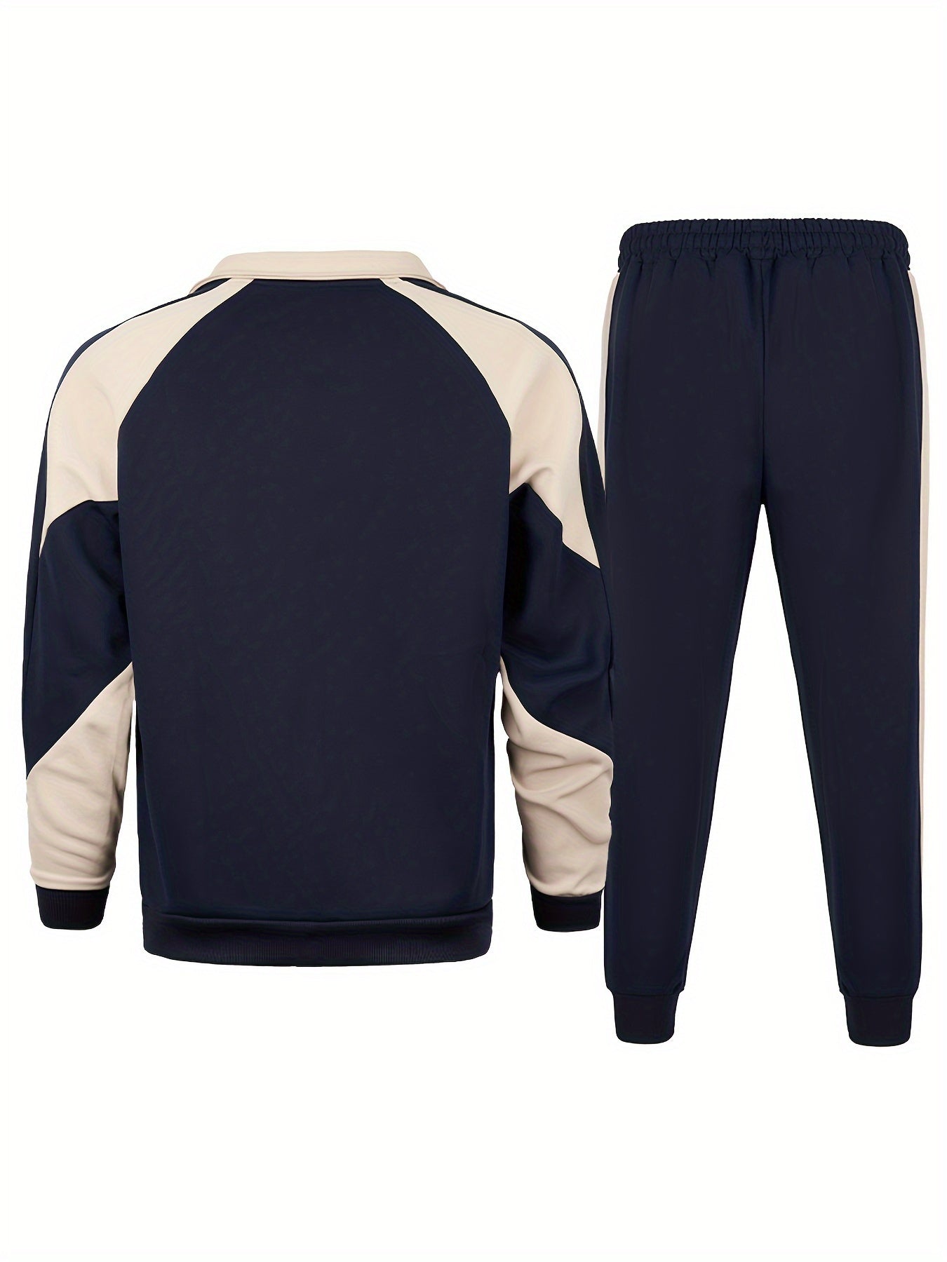 Casual Patchwork Trainingsanzug Jacke Und Hose Für Herren | Perfekt für Freizeitaktivitäten
