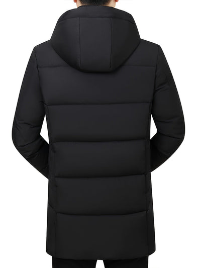 Warme Verdickte Kapuzen Winterjacke Für Herren | Perfekt Für Outdoor-Aktivitäten
